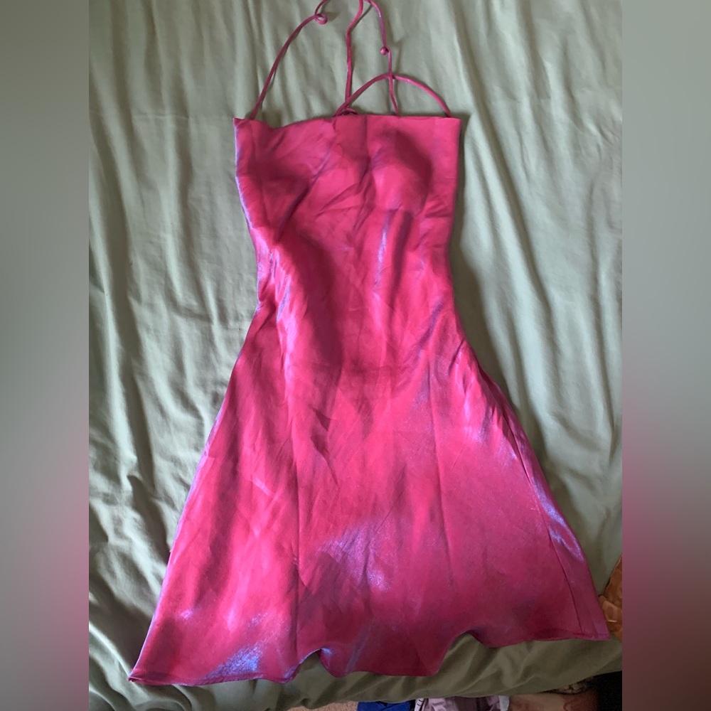 Pink shear dress
